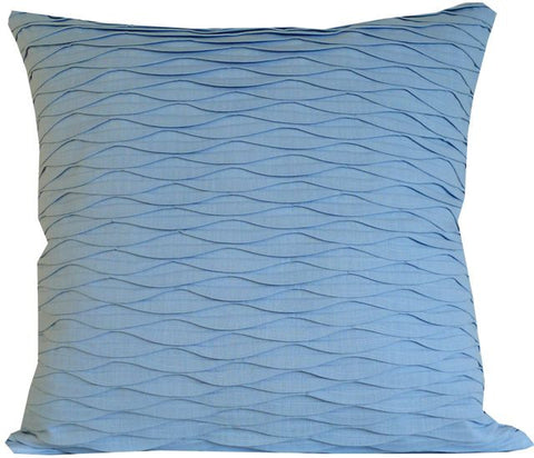 Kussani Cushion Cover Blue Pleat 55cm x 55cm K415