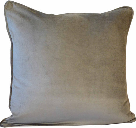 Kussani Cushion Cover Grey Velvet 50cm x 50cm K465