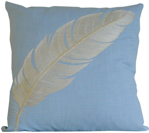 Kussani Cushion Cover Blue Feather 45cm x 45cm K405