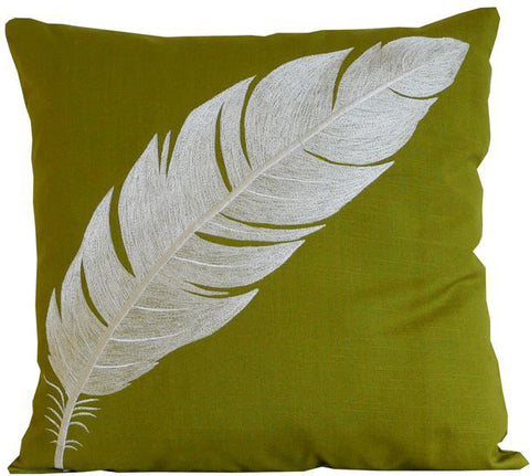 Kussani Cushion Lime Feather 45cm x 45cm K406