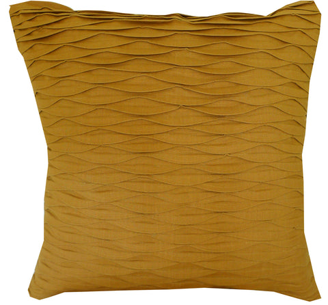Kussani Cushion Cover Ochre Pleat 55cm x 55cm K411