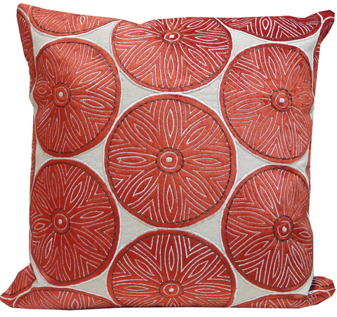 Kussani Cushion Cover Red Puff 50cm x 50cm K438