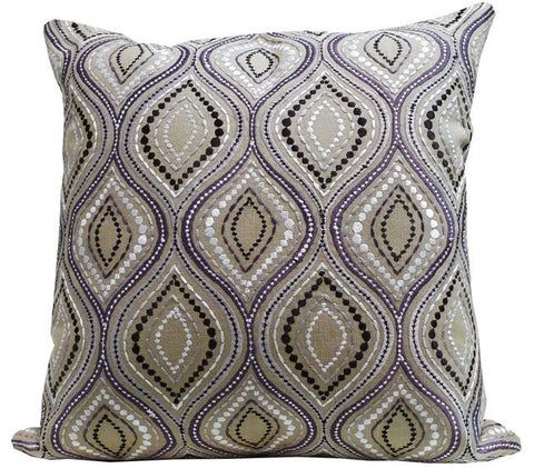 Kussani Cushion Cover Taupe Wave 45cm x 45cm K358