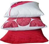 Kussani Cushion Cover Red Puff 50cm x 50cm K438